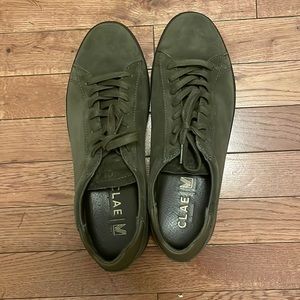 Clae “Bradley” in Olive Green Suede